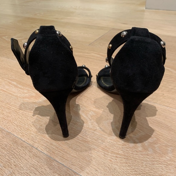 MAJE BLACK STUDDED SUEDE SANDAL - Picture 5 of 7